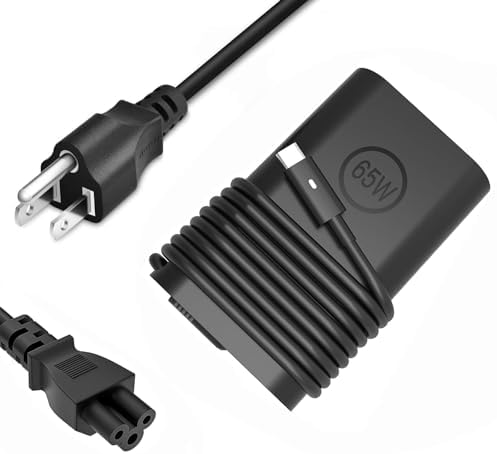 High-Efficiency 65 W USB-C Power Adapter for Dell Laptops – Universal Compatibility with Latitude & XPS Series – Fast Charging for Enhanced Performance and Durability – Ideal for Home and Office Use – Meets OEM Standards – 24/7 Customer Support