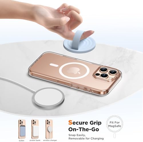 Revolutionary Magnetic Phone Ring Grip Holder – Ergonomic Silicone Finger Loop for i Phone Pro Max/Plus, 12/13/14/15/16 Series – Compatible with Mag Safe – Oat Color Enhances Aesthetics and Comfort – 360-Degree Rotation for Effortless Use – Secure Your Device with Style and Stability – Essential Smartphone Accessory for Unmatched Usability and Convenience