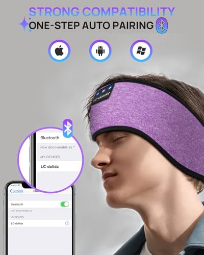 Bluetooth Sleep Headphones with Integrated Sleep Mask – Ultimate Wireless Earbuds for Peaceful Nights and Active Days | Perfect for Travel, Meditation, and Workouts – Superior Comfort and Sound Quality for Insomnia Relief and Focused Relaxation
