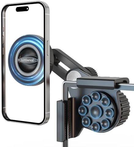Revolutionize Your Driving with the Qi2 15 W Tesla Phone Mount Charger: Fast Charging, Heat Restriction, and Unmatched Suction for Model Y & 3 – Perfectly Compatible with i Phone 16-12 Series, Includes 40″ C-C Cable for Seamless Connectivity and Safety