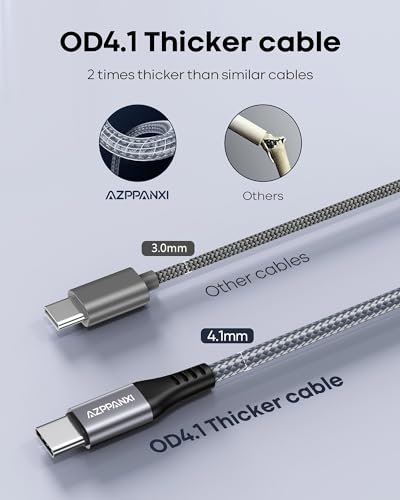 Experience the Ultimate Charging Freedom with Our 20 FT USB C to USB C Cable – Fast 60 W Power Delivery for Galaxy, Mac Book, i Pad Pro, and More – Durable Nylon Braided Design for Maximum Longevity and Enhanced Compatibility – Perfect for Gaming, Streaming, and Multi-Device Use – Effortless Connectivity Anywhere, Anytime!