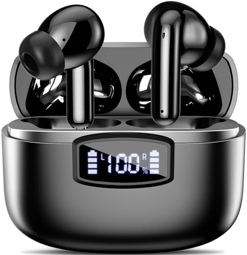 Revolutionize Your Audio Experience with Fommt Bluetooth 5.3 Wireless Earbuds – Cutting-Edge ENC Noise Cancellation, 40-Hour Playtime, Immersive Hi-Fi Stereo Sound, Touch Control Convenience, and IP7 Waterproof Protection for Ultimate Durability – Ideal for Active Lifestyles and Music Enthusiasts.