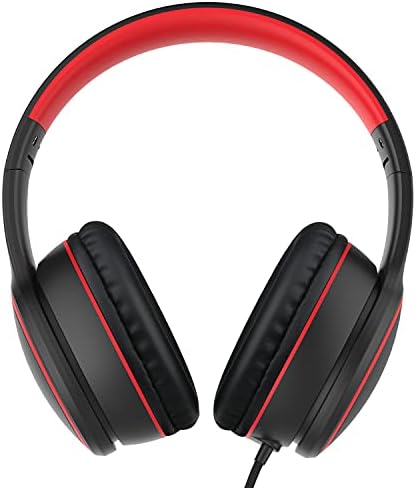 RORSOU R10 Over-Ear Headphones – Lightweight Hi-Fi Stereo Sound with Integrated Microphone for Crisp Bass and Clarity, 1.5 M Tangle-Free Cable, Perfect for Smartphones, Tablets, and PCs – Ultimate Comfort and Portable Design for Music Lovers on the Move