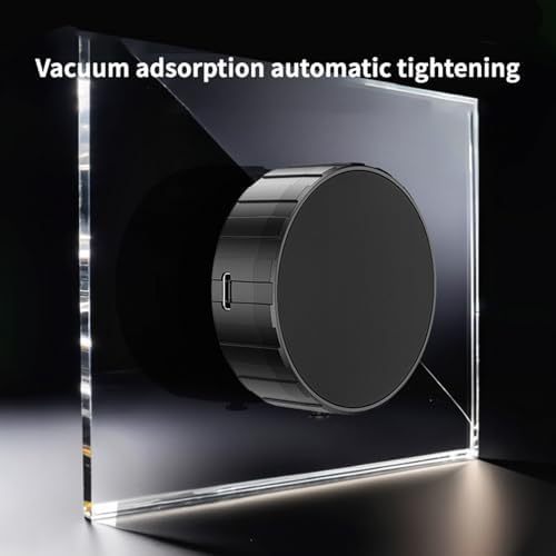 GOWENIC Magnetic Phone Mount – Versatile Vacuum Suction Holder for Car Dashboards, Kitchen, Gym, and Mirrors – Enhanced Magnetic Compatibility for Secure Device Organization – Sleek Black Design for All Environments – Perfect for Hands-Free Navigation and Recipe Following