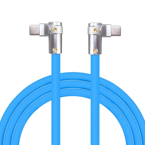 Transform Your Charging Routine with Chubbycable Flex Elbow Pro – 90-Degree USB-C Cable for Lightning-Fast 240 W Power Delivery, Durable Ultra-Thick Silicone Build, Perfect for Convenient Access in Tight Spaces, Ideal for Mobile Phones, Tablets, and Gaming Enthusiasts