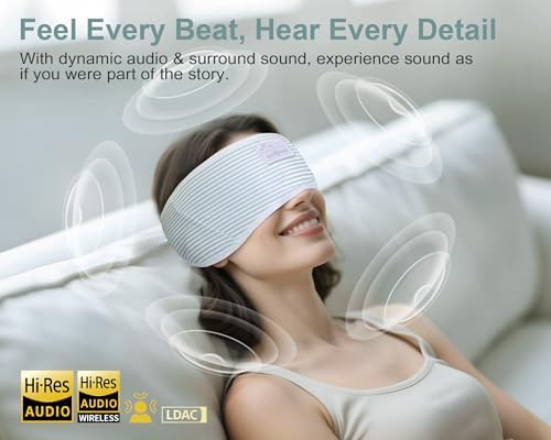 MUSICOZY Bluetooth 5.4 Sleep Headband – Ultra-Thin Stereo Earbuds for Uninterrupted Comfort and Performance, Sweat-Resistant for Active Lifestyles & Serenity (White Red) – Elevate Your Audio Experience with Innovative Design and Superior Sound Quality