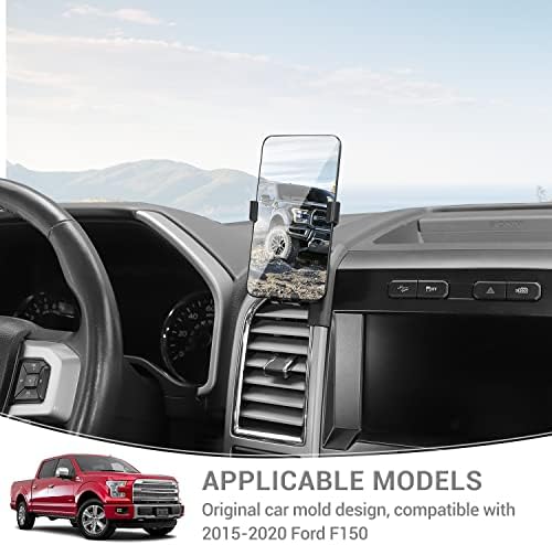 Revolutionize Your Ford F150 Driving Experience with the Ultimate 360° Dashboard Phone Mount – Tailored for 2015-2020 Models, Sleek Black Design, Effortless Installation & Enhanced Smartphone Accessibility for Safer Navigation and Hands-Free Calls