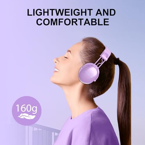 Premium Bluetooth On-Ear Headphones with Active Noise Cancellation: Exceptional Hi-Res Audio Experience, Up to 55 Hours Battery Life, Ultra-Lightweight Comfort, Foldable Design for Effortless Travel, Enhanced Device Compatibility for Home and Office, Elegant White Aesthetic