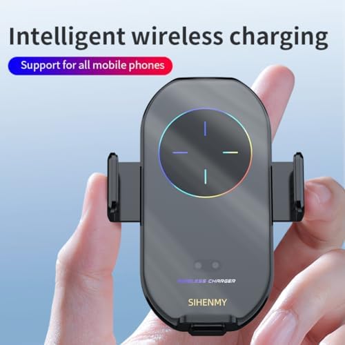 Revolutionary Wireless Car Vent Phone Mount with Military-Grade Stability – Fast Qi Charging and Adjustable Viewing for i Phone & Android – Secure Hands-Free Smartphone Holder for Effortless Navigation and Connectivity on the Road