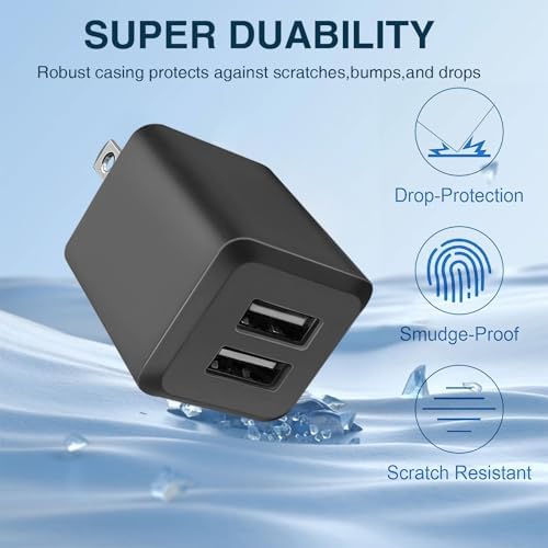 Maximize Your Charging Efficiency with the 3-Pack Dual-Port USB Wall Charger Cube – Fast Charging Adapter for i Phone 15, 14, 13, 12, 11 & More – Compact Power Block for Home, Office, or Travel Use – Durable Design for Simultaneous Device Charging