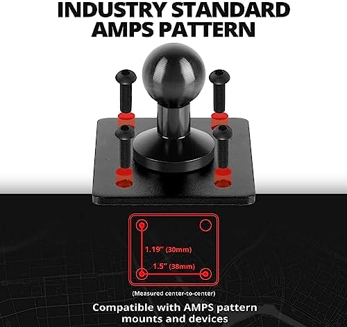 Tackform Enduro Series Heavy-Duty Drill Base Tablet Mount – Unmatched Stability for i Pad and Tablets in Trucks & Workspaces | ELD Compliant, 360° Rotation, Compatible with i Pad Mini, i Pad Pro 12.9, Galaxy S, Surface Pro, and Switch – Engineered for Professionals Seeking Precision and Convenience