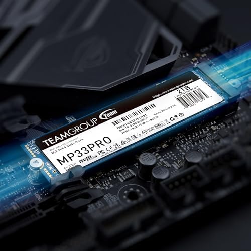 TEAMGROUP MP33 256 GB NVMe SSD – Ultra-Fast M.2 2280 Solid State Drive for Unmatched Performance Enhancement – Exceptional SLC Cache 3 D NAND TLC, PCIe Gen3 x4, Ideal for Gaming & Productivity – Experience Lightning Read Speeds Up to 1600 MB/s and Write Speeds Up to 1000 MB/s – Transform Your System with Unrivaled Efficiency & Reliability