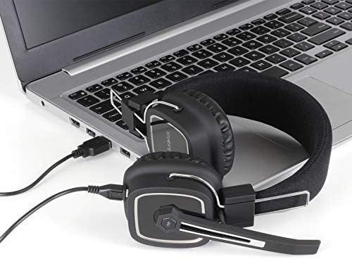 Ultimate Aluratek Bluetooth 5.0 Over-Ear Headphones with Boom Microphone – Experience Unmatched Sound Quality and Enhanced Call Clarity – Advanced Noise Cancellation for Music Lovers and Professionals – Long Battery Life for All-Day Use – Versatile Compatibility with PCs, Laptops, Mac, Tablets, and Smartphones – Your Go-To Wireless Audio Solution for Home and On-the-Go Enjoyment