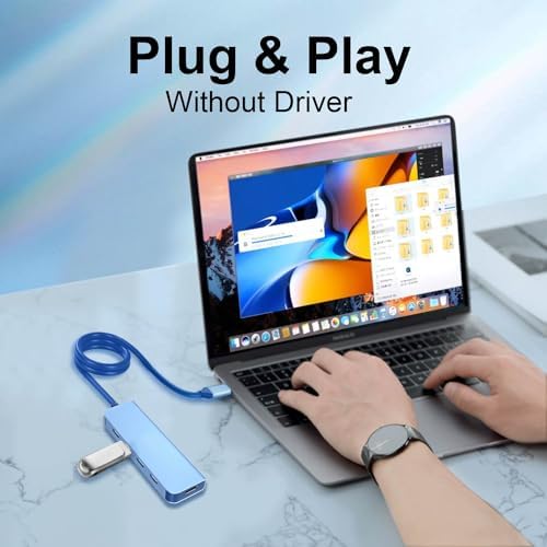 Unlock Ultimate Connectivity with the VCOM 10 Gbps USB C Hub: 5-Port Multiport Adapter Featuring 100 W Power Delivery for Lightning-Fast Charging and Data Transfer – Perfectly Designed for Mac Book Pro, Surface Pro, Dell, and HP Users – Ideal Portable Solution for Busy Professionals on the Move