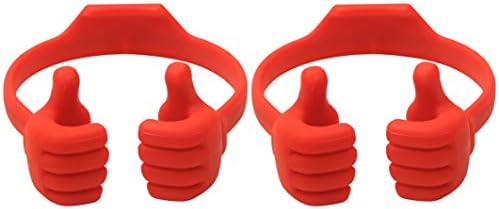 HONSKY 3361942 Thumbs Up Adjustable TPU Mobile Stand – Versatile Multi-Angle Holder for Phones & Tablets – Chic Blue & Black Design – Perfect for Hands-Free Viewing at Home or Office – Lightweight, Durable, and Effortless to Transport