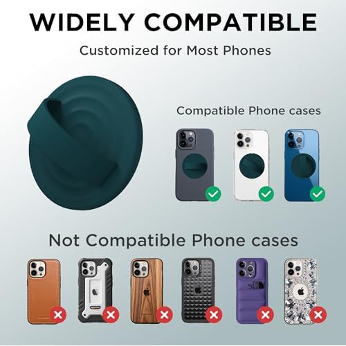 Revolutionary Magnetic Phone Ring Grip Holder – Ergonomic Silicone Finger Loop for i Phone Pro Max/Plus, 12/13/14/15/16 Series – Compatible with Mag Safe – Oat Color Enhances Aesthetics and Comfort – 360-Degree Rotation for Effortless Use – Secure Your Device with Style and Stability – Essential Smartphone Accessory for Unmatched Usability and Convenience