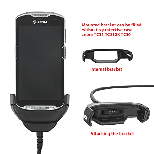 Zebra TC51 Charger and 6 ft USB Charging Cable for TC51, TC510 K, TC52, TC56, TC57 – Fast 5 V 2 A Power Solution for Handheld Devices with Enhanced Durability and Flexibility