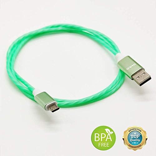 IHAO 60 W USB Type C to Type C Fast Charging Cable with LED Current Indicator – High-Speed Data Transfer for Android & i OS Devices – 39 Inch Universal Charger in Vibrant Green – Durable, Efficient Power Delivery for Modern Tech