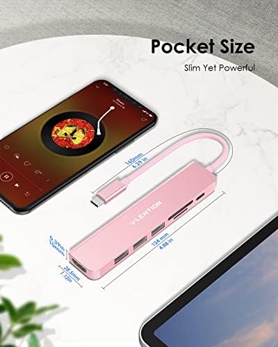 Elevate Your Connectivity with the LENTION USB C Hub: 100 W Fast Charging, 4 K HDMI Output, Dual Card Reader, and Versatile USB 3.0/2.0 Compatibility for Mac Book Pro, Mac Air, Surface, Chromebook, and More – Sleek Space Gray Design for Professionals and Creatives Seeking Enhanced Performance and Productivity