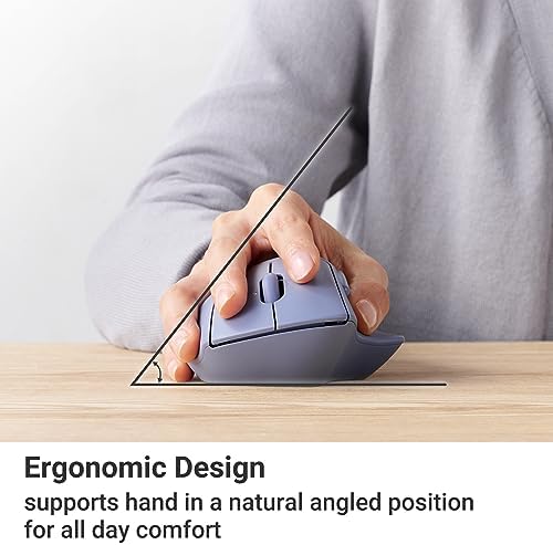 Elevate Your Productivity with the ELECOM Wireless Ergonomic Mouse – Silent Click, 2000 DPI Precision, 20-Month Battery Life, and Stylish White Design for PCs, Macs, and Laptops – Perfect for Home or Office Use