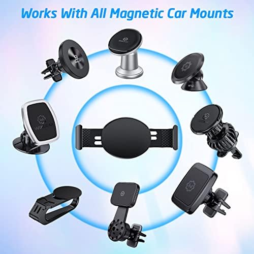 Wix Gear Magnetic Phone Clamp for Car Mount – Durable Metal Clip for Effortless Attachment and Removal – Universal Compatibility with Wireless Charging – Streamlined Design for Safe Navigation and Calls – Essential Accessory for Modern Drivers