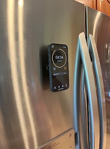 Fridge Magnetic Phone Holder, Compatible with MagSafe, Attaches Magnetically to Refrigerator Door or Side. – Enhanced Compatibility and Speed