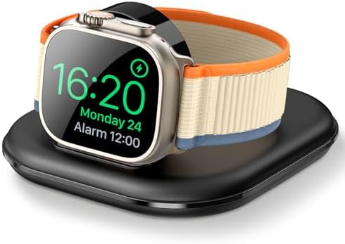 Elevate Your Apple Watch Charging Experience with Our Advanced Magnetic Dock – Ultra-Fast Charging Station for Series 2-10 and Ultra 1 2, Nightstand Mode Functionality, Compact Design for Travel, Superior Stability for Everyday Use, Effortless Power Delivery and Modern Aesthetic