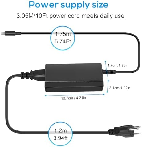 90 W USB-C Type-C Laptop Charger for Lenovo Think Pad & More – High-Speed Power Adapter for Enhanced Device Compatibility, Ideal for Yoga, Idea Pad, X1 Carbon, and Dell XPS Series – Reliable Performance with 12-Month Warranty and 30-Day Return Policy