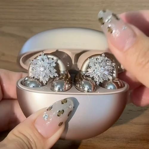 Elevate Your Earbuds with a Chic Silver Rhinestone Bow Clip-On Accessory – Customizable DIY Earbud Decor for Fashion-Forward Audio Enthusiasts – Perfect for Daily Use & Special Events