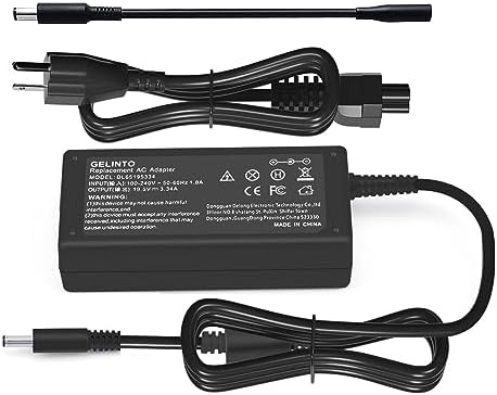 Universal 65 W/45 W Dell Laptop Charger – Fast AC Power Supply Adapter for Inspiron 14, 15, 16, Latitude, and Vostro Series – Enhanced Compatibility with Round Power Connectors – Includes Conversion Cable for Versatile Use – Ideal for Multiple Models & Efficient Charging Solutions