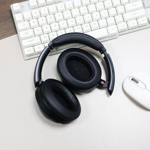 Upgrade Your Sony WH-XB910 N Headphones with Premium Memory Foam Earpads – Noise-Canceling Cushions Featuring Secure Buckle Design for Ultimate Comfort and Sound Isolation in Black – Perfect Replacement for Wired & Wireless Audio Enjoyment