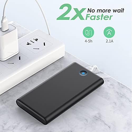Ultra-Slim 20,000 m Ah Power Bank Duo – Fast Charging Portable Charger with Dual USB Outputs for i Phone 16/15/14/13/12/X and Samsung S24/S23 – Lightweight External Battery Pack for On-the-Go Power Solutions