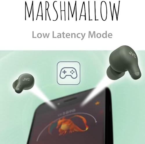 JVC Marshmallow True Wireless Earbuds with Bluetooth 5.3 – 28 Hours Playtime, Comfortable Memory Foam Design, IPX4 Water-Resistant, Built-in Mic, Ultra-Compact Charging Case for i Phone & Android Users – Perfect for Active Lifestyles and Everyday Use