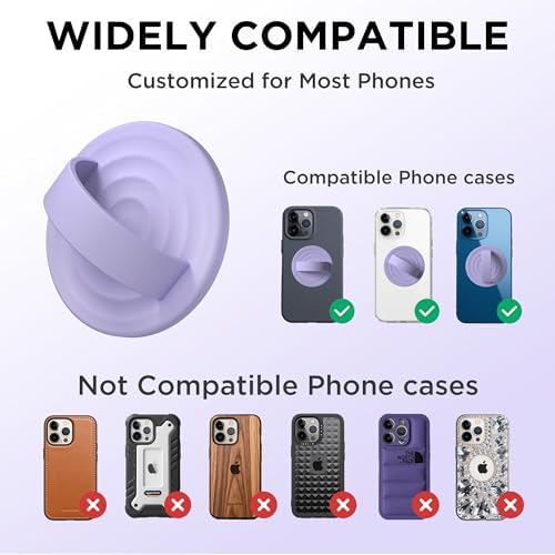 Revolutionary Magnetic Phone Ring Grip Holder – Ergonomic Silicone Finger Loop for i Phone Pro Max/Plus, 12/13/14/15/16 Series – Compatible with Mag Safe – Oat Color Enhances Aesthetics and Comfort – 360-Degree Rotation for Effortless Use – Secure Your Device with Style and Stability – Essential Smartphone Accessory for Unmatched Usability and Convenience