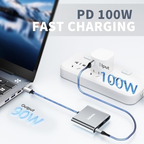 Transform Your Viewing Experience with Our 4 K USB C to HDMI Adapter – Multiport AV Converter for Mac Book Pro/Air, i Pad, i Phone 15/16 & More! Enjoy Stunning 4 K@60 Hz Clarity with Built-In USB-A 3.0 Hub and 100 W Power Delivery for Quick Charging! Ideal for Streaming, Gaming, and Professional Presentations! Effortless Plug-and-Play Setup for Instant Connectivity – Perfect for Home, Office, or On-the-Go! Elevate Your Device Connectivity with this Durable, Compact Adapter, Compatible with TVs and Monitors for Maximum Versatility! Unleash High-Definition Visuals and Seamless Performance Today!