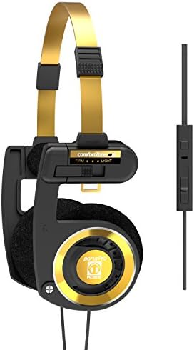 Koss Porta Pro Limited Edition On-Ear Headphones in Rhythm Beige – Exceptional Audio Fidelity for Enthusiasts and Casual Listeners – In-Line Microphone with Touch Control & Volume Adjustment – Vintage Aesthetic Meets Modern Technology – Durable Hard Carry Case for Optimal Portability and Protection – Perfect for Everyday Use and On-the-Go Listening