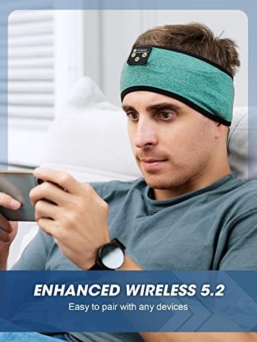 Fulext Bluetooth Sleep Headphones Headband – Ultimate Comfort for Side Sleepers, Thin HD Stereo Sound Quality – Ideal for Insomnia Relief and Travel Convenience – Perfect Gift for Men and Women – Enhanced Compatibility, Long-Lasting Battery Life for All Night Relaxation