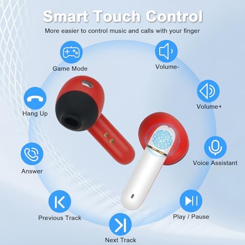 Discover the Ultimate 2 Pack Wireless Earbuds for Kids – Lightweight, Ergonomic Ball-Shaped Design for Superior Comfort and Seamless Connectivity with Android & i OS Devices, Perfect for Music, Audiobooks, and Learning Adventures – Built to Last for Young Explorers Seeking Quality Sound and Portability