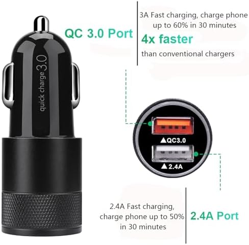 Ultra-Fast Quick Charge 3.0 Phone Charger for Google Pixel 9 Series & Samsung Galaxy Models – Superior Compatibility, Lightning Speed, and Safety Features for On-the-Go Charging