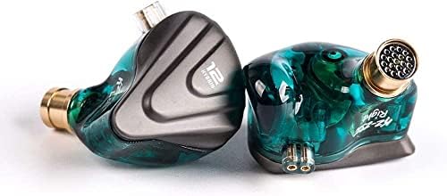 KZ ZSN Pro Hybrid In-Ear Earbud Headphones – High-Fidelity Audio with Dynamic Driver & Balanced Armature, Stylish Metal Faceplate, Detachable Cable for Custom Connectivity – Perfect for i Phone & Android Use, Ideal for Fitness & Everyday Listening (Blue, No Mic)