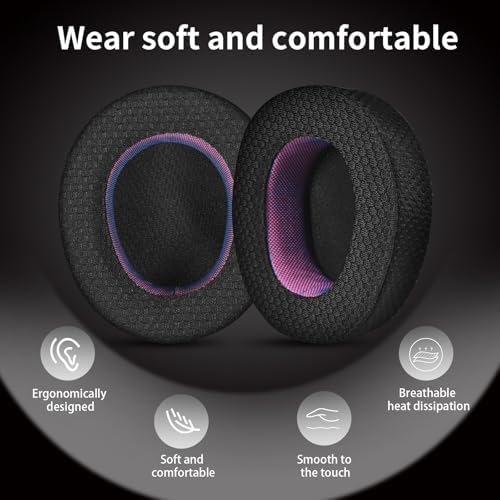 Upgrade Your Audio Experience with Premium Sheepskin Replacement Earpads for Steel Series Arctis Nova Pro (Wired) – Unmatched Comfort and Superior Sound Isolation for Gamers and Audiophiles – Effortless Installation with Enhanced Longevity