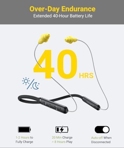 Transform Your Listening Experience with Home Spot Wireless Neckband Headphones – Superior 27 d B Noise Isolation, apt X HD Streaming, Ergonomically Designed for Comfort, 40-Hour Playtime, OSHA Compliant – Customizable EQ Modes for Personalized Audio Bliss