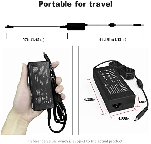 Universal 65 W USB-C Type-C Laptop Charger for Dell Latitude & XPS Models – Fast Charging Power Adapter Compatible with Latitude 7275, 7370, 5420, XPS 13 9250 & More – Versatile 5 V to 20 V Output for Optimal Device Performance – Durable Power Cord Included with 1-Year Warranty and 30-Day Replacement Guarantee – Ideal for Home and Office Use