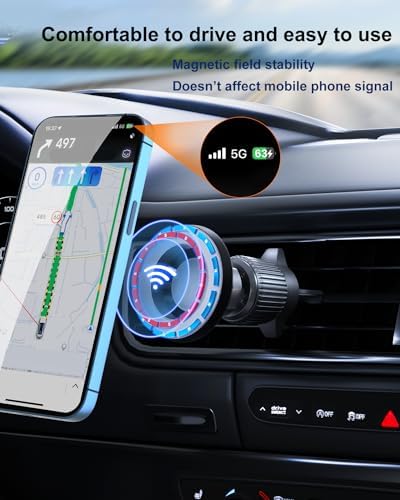 2024 Honda HR-V Magnetic Phone Holder | Secure & Stylish Universal Cell Phone Mount | Effortless Tool-Free Installation with Adjustable Angles | Ultimate Driving Companion for Enhanced Safety and Connectivity, Ideal for All Smartphones