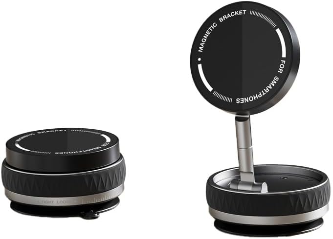 Revolutionary 360° Magnetic Car Phone Holder with 96 LBS Ultra Suction – Perfectly Designed Mount for Mag Safe-Compatible Devices – Ensures Optimal Viewing in Vehicles, Gyms, and Homes – Sleek Black Finish for Ultimate Style and Stability – Ideal for i Phone & Android Users Seeking Hands-Free Convenience