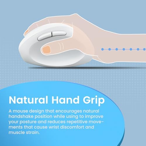 Discover Unmatched Comfort with the Perixx PERIMICE-819 B Bluetooth Vertical Mouse – Ergonomic Wireless Design for Right-Handed Users – Multi-Device Connectivity for Seamless Switching – Silent-Click Technology for a Quieter Workspace – Compact and Portable for On-the-Go Productivity – Ideal for Enhanced Wrist Health and Long Hours of Use – Perfect Companion for Home or Office – Compatible with Various Operating Systems.