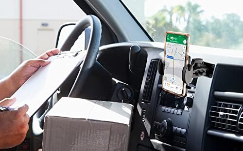 ARKON Drill-Base Mega Grip Phone Mount – Universal Compatibility for i Phone, Galaxy, Note & Pixel | 360° Adjustable Viewing Angle | Durable AMPS Flat Surface Installation | Enhanced Grip Technology for Ultimate Stability – Perfect for Safe Driving and Hands-Free Use