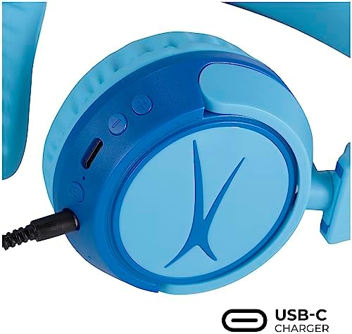 Kid-Safe Wireless Bluetooth Headphones by Altec Lansing – Exceptional Audio for Young Listeners with Volume Limiting Technology – Compact, Foldable Design Perfect for Travel and Everyday Adventures – Compatible with All Devices for Versatile Enjoyment