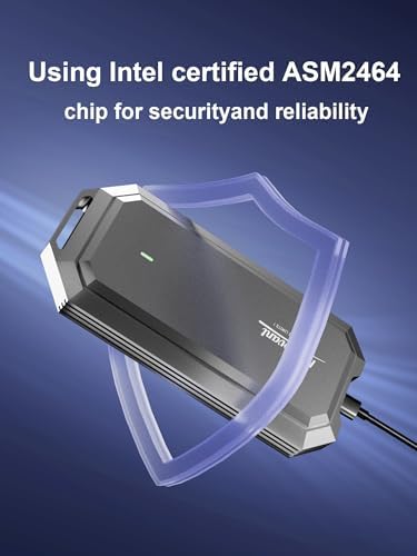 Ultra-Fast 40 Gbps NVMe Enclosure with Cooling Fan – Premium Aluminum Thunderbolt 4 & USB 4 External SSD Case for M.2 2280/2260/2242 Drives – Unmatched Compatibility & Performance for Gaming, Video Editing & More