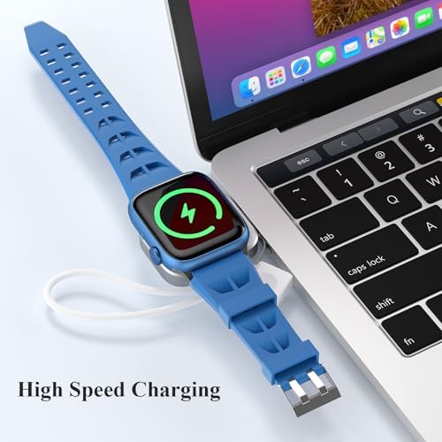 Magnetic Quick Charge Portable Charger for Apple Watch – Lightweight USB Cable Compatible with Ultra 2/1, Series 10-1 & SE – Effortless Travel Solution for Fast Smartwatch Power with Secure Cordless Design